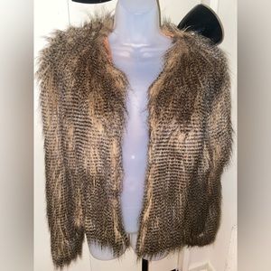 Faux fur jacket